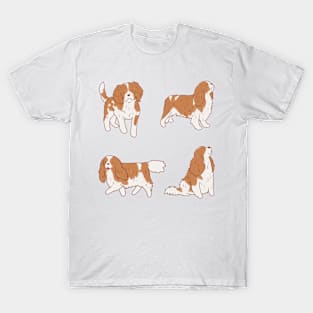 king charles cavalier spaniel drawing pack T-Shirt